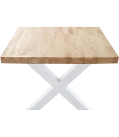 Mesa salon fija X-Loft-160 acabado roble nordish/blanco, 76 cm(alto)160 cm(ancho)90 cm(largo)