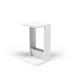 Mesa velador 553 para salón acabado blanco, 71 cm(alto)40 cm(ancho)35 cm(largo)