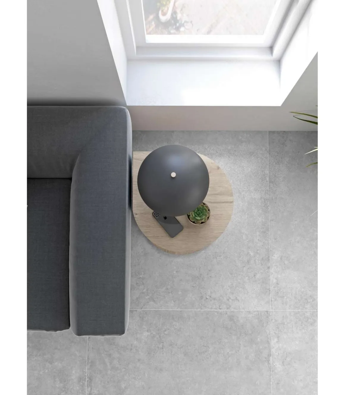 Mesa velador 540 para salón acabado roble claro, 62cm(alto) 46cm(ancho) 55cm(largo)