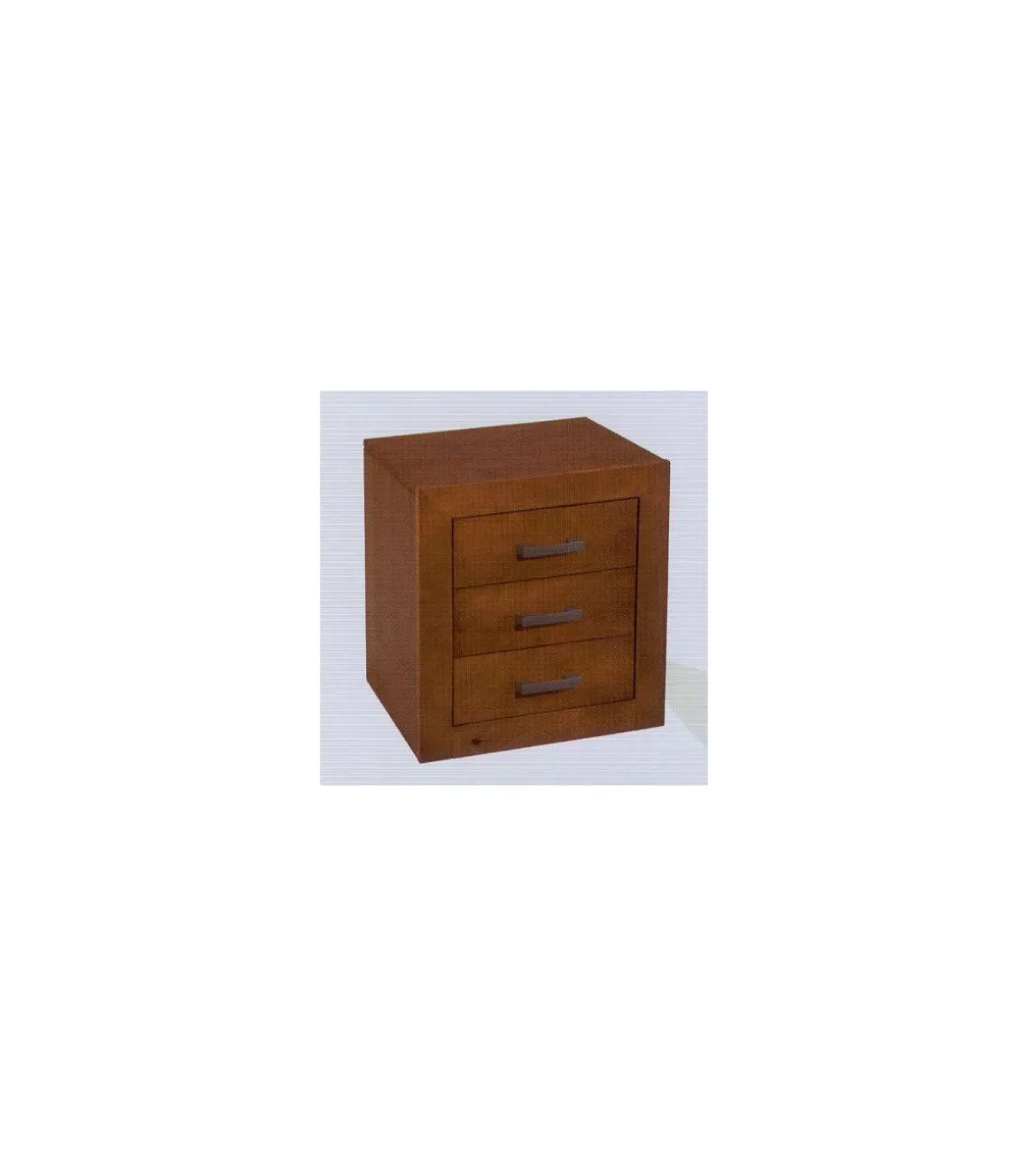 Mesita de noche dormitorio juvenil acabado madera maciza de cerezo 55cm(alto) 50cm(ancho) 35cm(fondo).