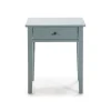 Mesita de noche para dormitorio modelo Barton 1 cajón acabado verde petróleo, 36.4cm(ancho) 55cm(alto) 46cm(largo)