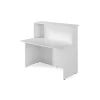 Mostrador para recepción,oficina o estudio acabado blanco 120 cm(ancho) 74 cm(fondo) 115 cm(alto)