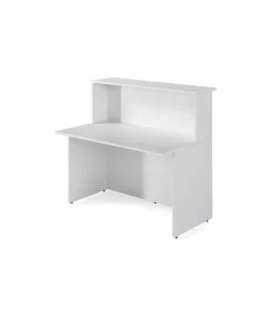 Mostrador para recepción,oficina o estudio acabado blanco 120 cm(ancho) 74 cm(fondo) 115 cm(alto)