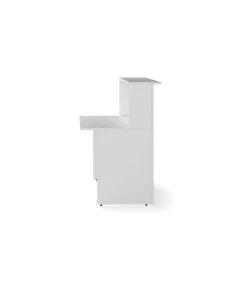 Mostrador para recepción,oficina o estudio acabado blanco 120 cm(ancho) 74 cm(fondo) 115 cm(alto)