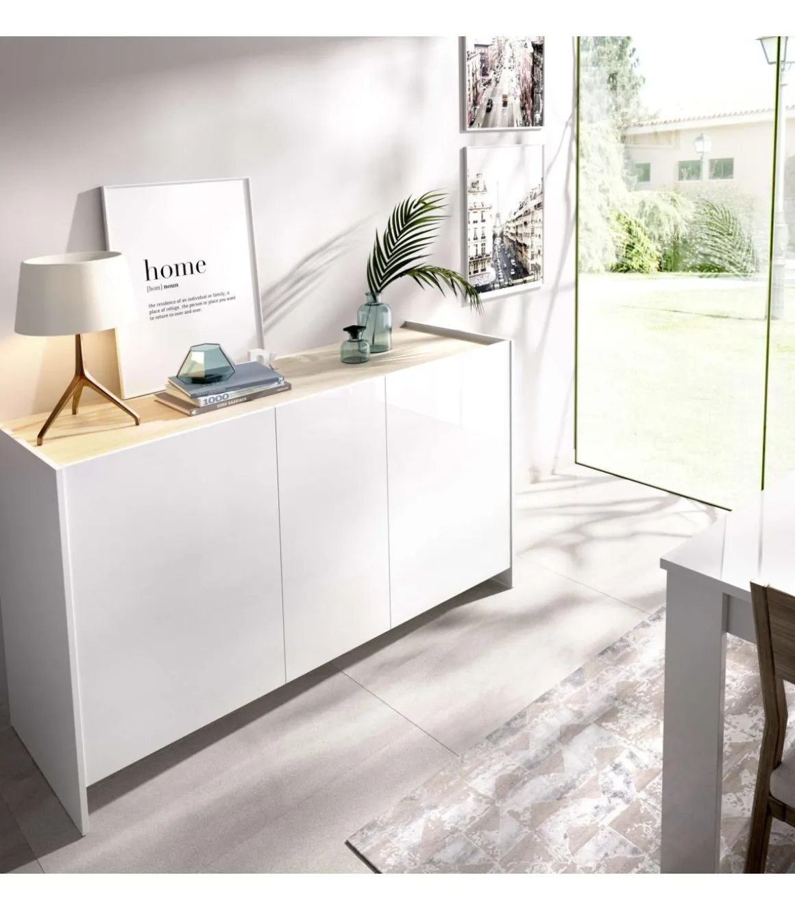 Mueble aparador Aldeaquemada 3 puertas 76 cm(alto)138 cm(ancho) 42 cm(largo)