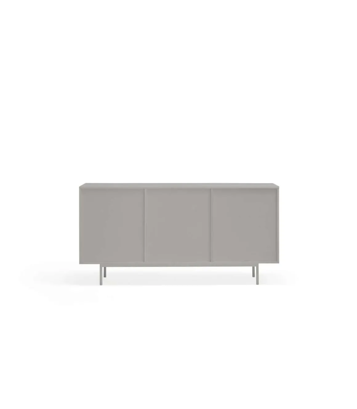 Mueble aparador para comedor modelo Sierra 2 puertas 4 cajones acabado gris/roble, 47cm(ancho) 79.6cm(alto) 159.5cm (largo)