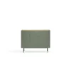 Mueble aparador para comedor modelo Arista 3 puertas acabado verde oliva, 40cm(ancho) 85cm(alto) 110cm (largo)
