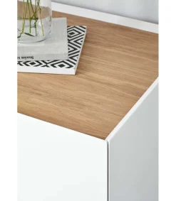 Mueble aparador para comedor modelo Arista 3 puertas acabado blanco, 40cm(ancho) 85cm(alto) 110cm (largo)