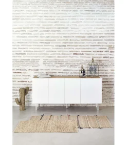 Mueble aparador para comedor modelo Arista 4 puertas acabado blanco, 40cm(ancho) 78cm(alto) 165cm (largo)