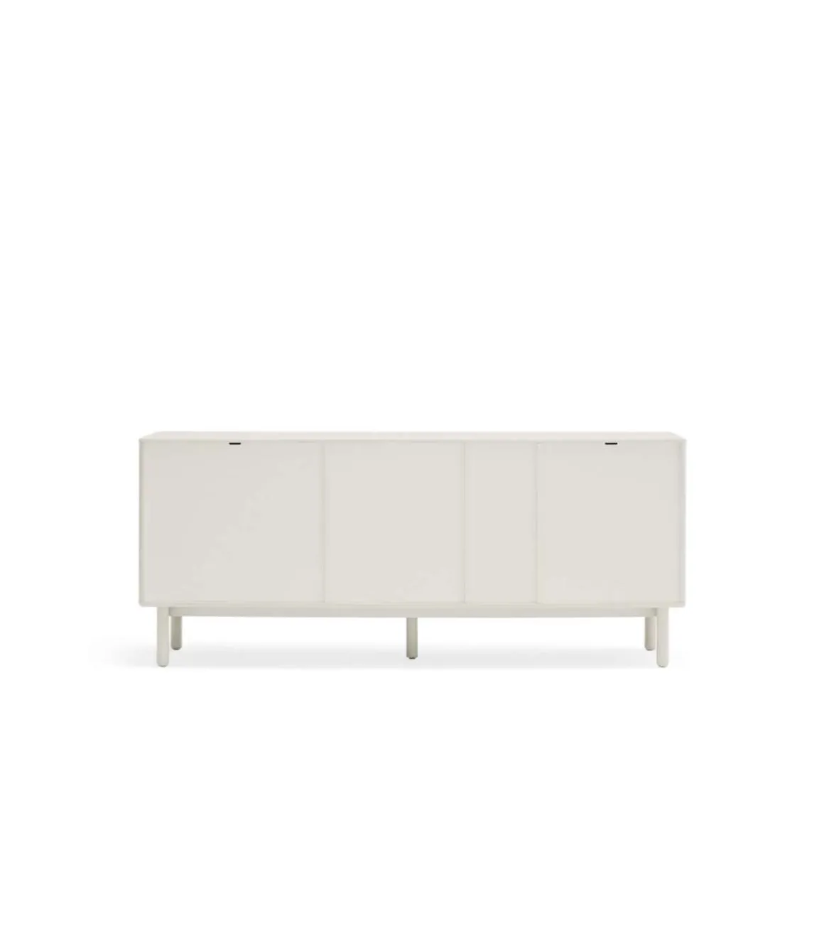 Mueble aparador para comedor modelo Corvo 1 puerta 6 cajones acabado crema, 40cm(ancho) 76cm(alto) 180cm (largo)