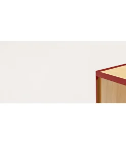 Mueble aparador para comedor modelo Arista 4 puertas acabado burdeos, 40cm(ancho) 78cm(alto) 165cm (largo)