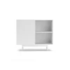 Mueble auxiliar modelo 601-2 acabado en blanco. 78 cm (alto) x 90 cm (ancho) x 34 cm (prof.)