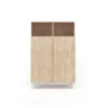 Mueble auxiliar modelo 603-1 acabado roble, 110 x 90 x 34 (alto x ancho x fondo)
