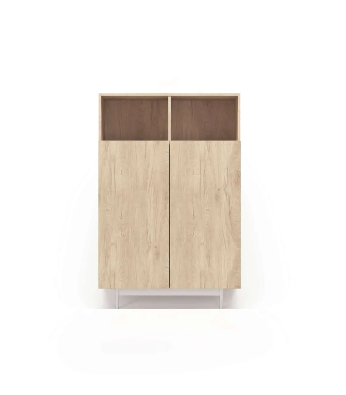 Mueble auxiliar modelo 603-1 acabado roble, 110 x 90 x 34 (alto x ancho x fondo)