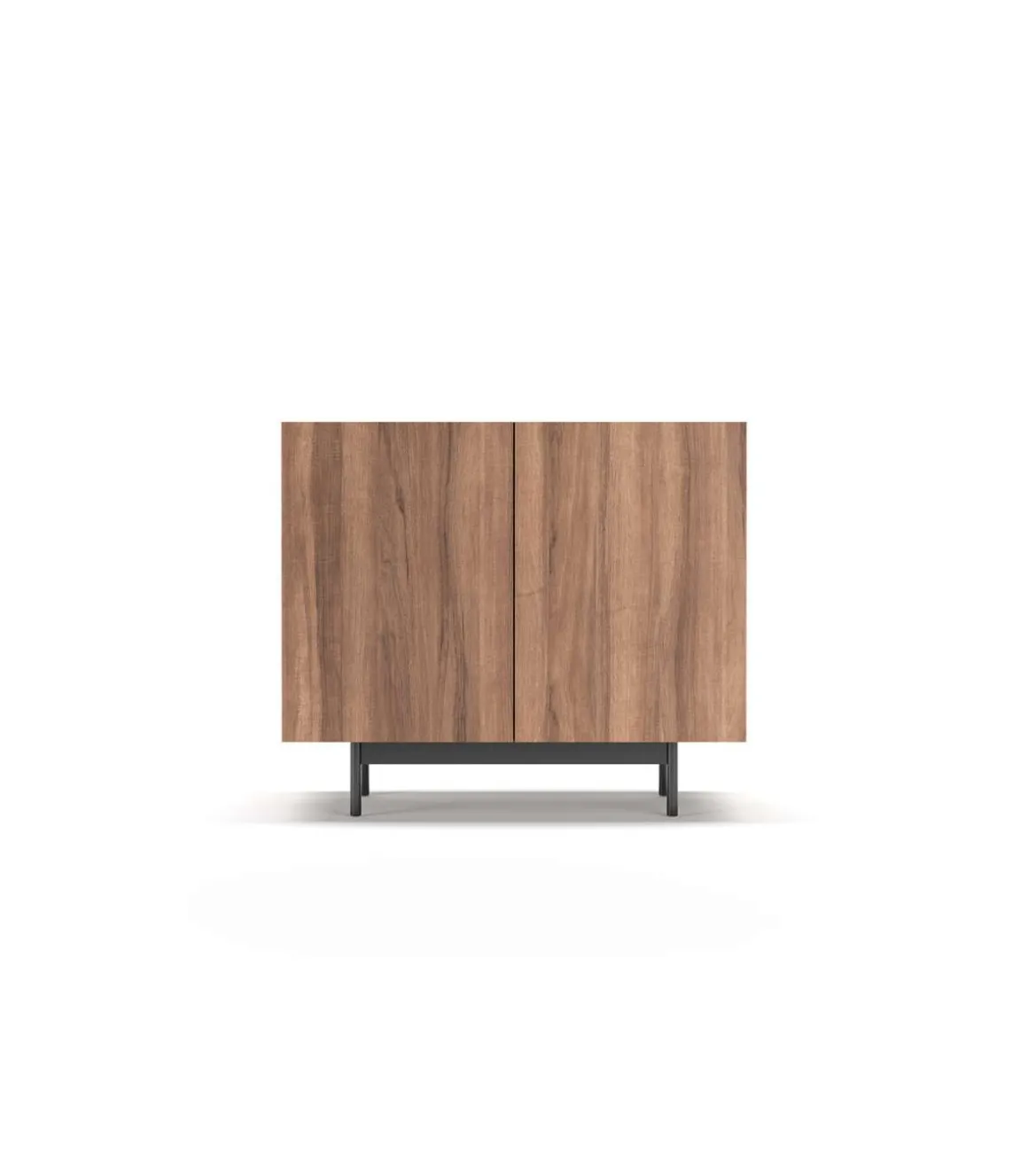 Mueble auxiliar 2 puertas abatibles modelo 601-1 acabado en nogal claro. 78 cm (alto) x 90 cm (ancho) x 34 cm (prof.)
