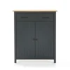 Mueble auxiliar 2 puertas 1 cajón Mariana acabado azul 110 cm(alto) 90 cm(ancho) 40 cm(largo)