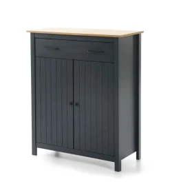 Mueble auxiliar 2 puertas 1 cajón Mariana acabado azul 110 cm(alto) 90 cm(ancho) 40 cm(largo)