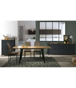 Mueble auxiliar 2 puertas 1 cajón Mariana acabado azul 110 cm(alto) 90 cm(ancho) 40 cm(largo)