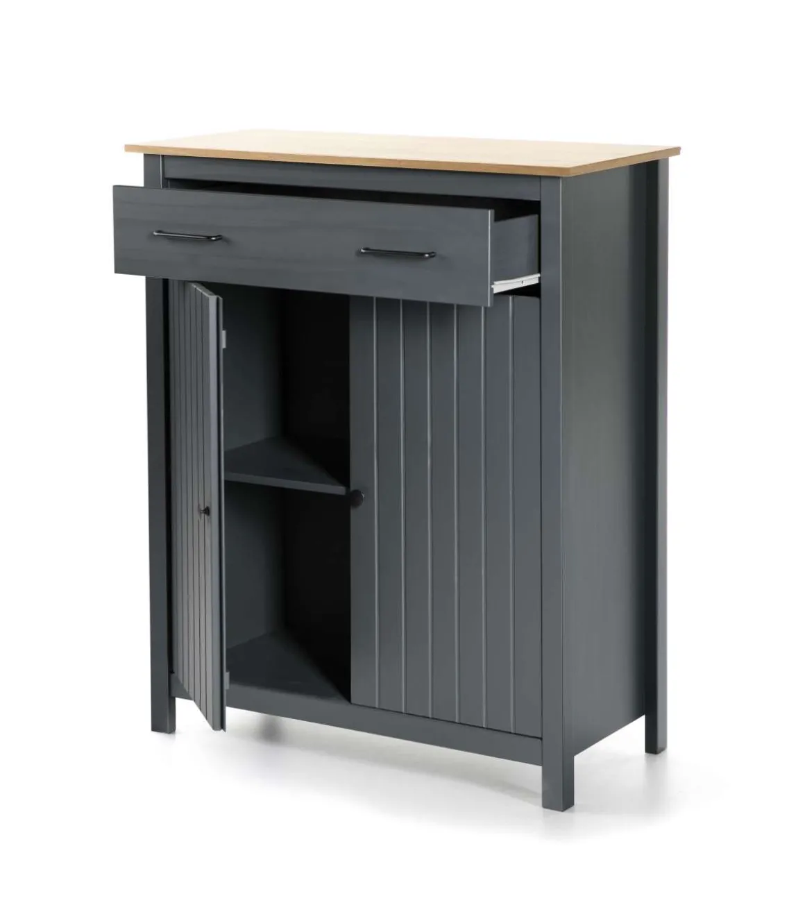 Mueble auxiliar 2 puertas 1 cajón Mariana acabado azul 110 cm(alto) 90 cm(ancho) 40 cm(largo)