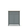 Mueble auxiliar 2 puertas 1 cajón modelo Miguel acabado verde kaki/roble. 110cm(alto) 90cm(ancho) 40cm(prof).