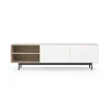 Mueble bajo televisión Md-608-1 en color roble/blanco, 52cm(alto) 180cm(ancho) 43cm(largo)