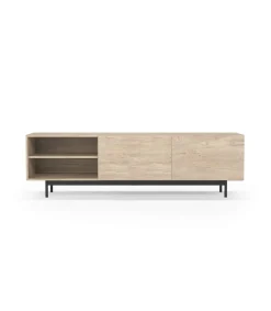 Mueble bajo televisión Md-608-1 en color roble, 52cm(alto) 180cm(ancho) 43cm(largo)