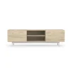 Mueble bajo televisión Md-608-2 en color roble, 52cm(alto) 180cm(ancho) 43cm(largo)