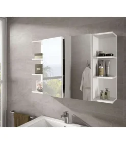 Mueble camerino rinconero Sulf con estantes, 65 cm(alto)20 cm(ancho)21 cm(largo)