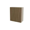 Mueble cocina alto con dos puertas en color nogal noceto, 90 cm(alto)80 cm(ancho)35 cm(largo)