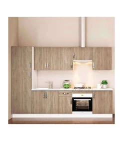 Mueble cocina bajo con 4 cajones en roble cortez. 83 cm(alto)40 cm(ancho)58 cm(largo)