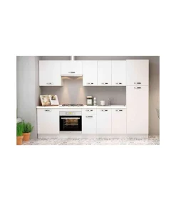 Mueble cocina bajo con 4 cajones en blanco. 83 cm(alto)40 cm(ancho)58 cm(largo)
