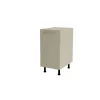 Mueble cocina bajo con 1 puerta en gris cream y blanco. 85 cm(alto)40 cm(ancho)60 cm(largo)