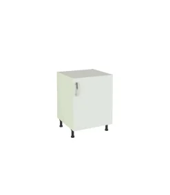 Mueble cocina con una puerta en blanco. 83 cm(alto)60 cm(ancho)58 cm(largo)