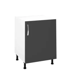 Mueble cocina con una puerta en gris parís, 83 cm(alto)60 cm(ancho)58 cm(largo)