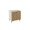 Mueble cocina fregadero 2 puertas en roble cortez. 83 cm(alto)80 cm(ancho)58 cm(largo)