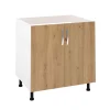 Mueble cocina fregadero 2 puertas en roble albar. 83 cm(alto)80 cm(ancho)58 cm(largo)
