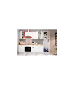 Mueble cocina para colgar con 1 puerta en blanco. 60 cm(largo)40 cm(alto)33 cm(fondo)