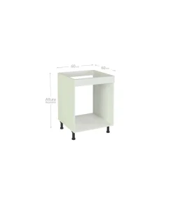 Mueble cocina para horno en blanco. 83 cm(alto)60 cm(ancho)58 cm(largo)