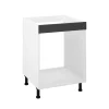 Mueble cocina para horno en gris parís. 83 cm(alto)60 cm(ancho)58 cm(largo)