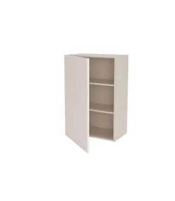 Mueble de cocina alto con una puerta en gris cream y blanco mate. 90 cm(alto)60 cm(ancho)35 cm(largo)