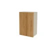 Mueble de cocina alto con una puerta en gris cream y roble vega. 90 cm(alto)60 cm(ancho)35 cm(largo)