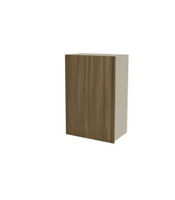 Mueble de cocina alto con una puerta en gris cream y nogal noceto. 90 cm(alto)60 cm(ancho)35 cm(largo)