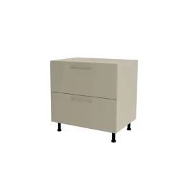 Mueble de cocina bajo cacerolero en gris cream y vison. 85 cm(alto)80 cm(ancho)60 cm(largo)