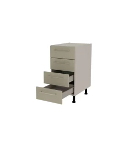 Mueble de cocina con cajones en gris cream y vison. 85 cm(alto)40 cm(ancho)60 cm(largo)