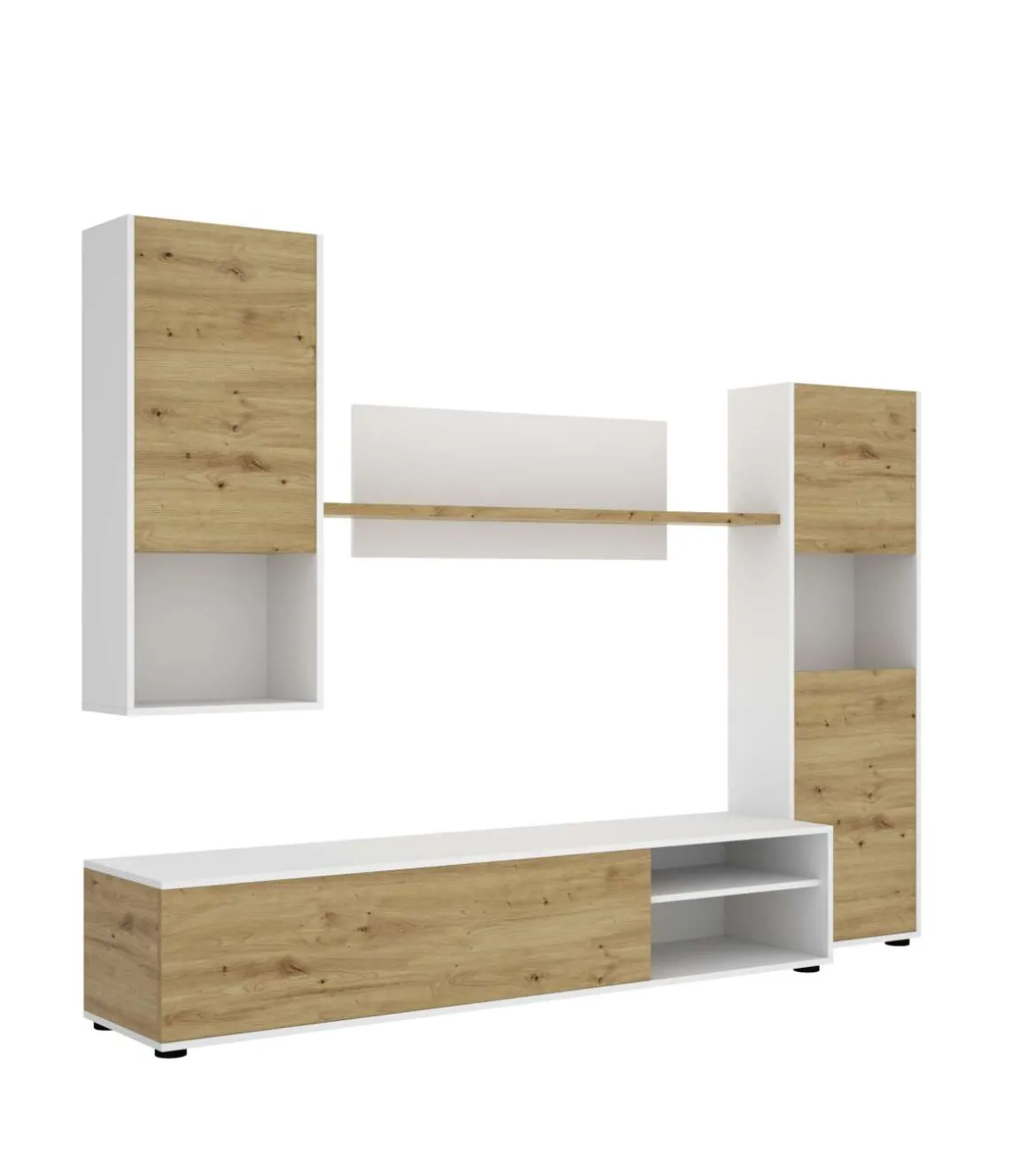 Mueble de salon Kala Blanco Nordic180 cm(alto)220 cm(ancho)41 cm(largo)