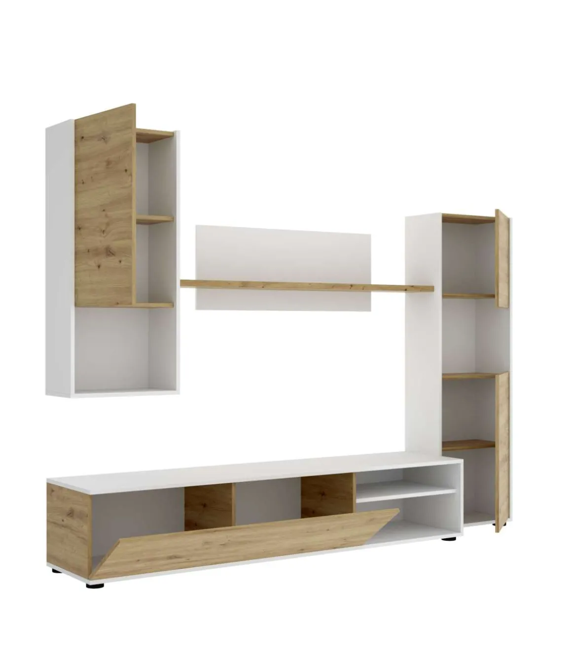 Mueble de salon Kala Blanco Nordic180 cm(alto)220 cm(ancho)41 cm(largo)
