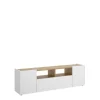 Mueble de televisión Laso en Blanco-Nordic 43.8 cm(alto)141.7 cm(ancho)34.7 cm(fondo)