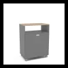 Mueble lavandería Md-Bakery2 acabado gris, 80cm(alto) 60.5m(ancho) 40m(largo)
