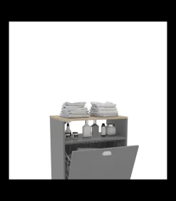 Mueble lavandería Md-Bakery2 acabado gris, 80cm(alto) 60.5m(ancho) 40m(largo)