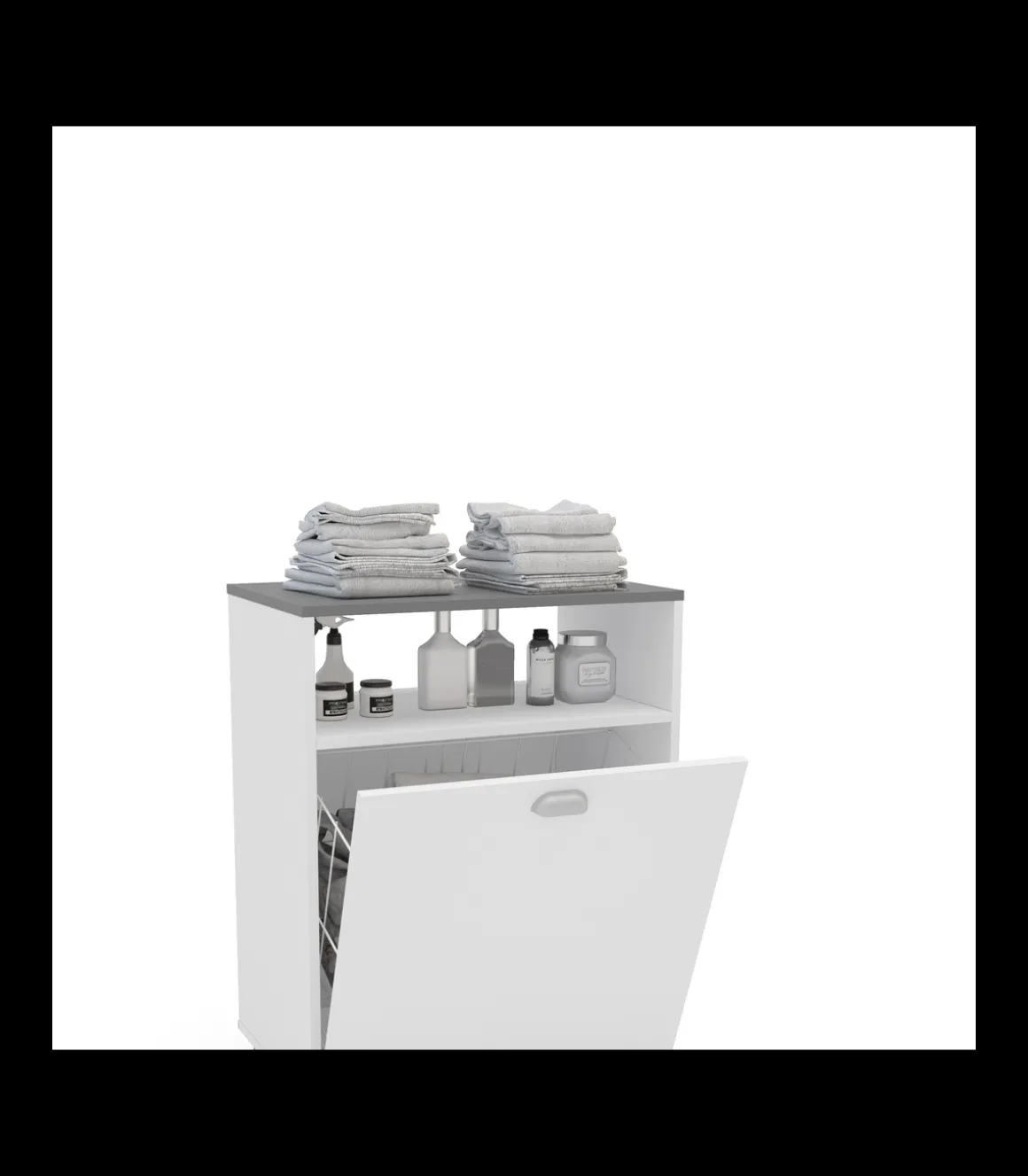 Mueble lavandería Md-Bakery2 acabado blanco, 80cm(alto) 60.5m(ancho) 40m(largo)